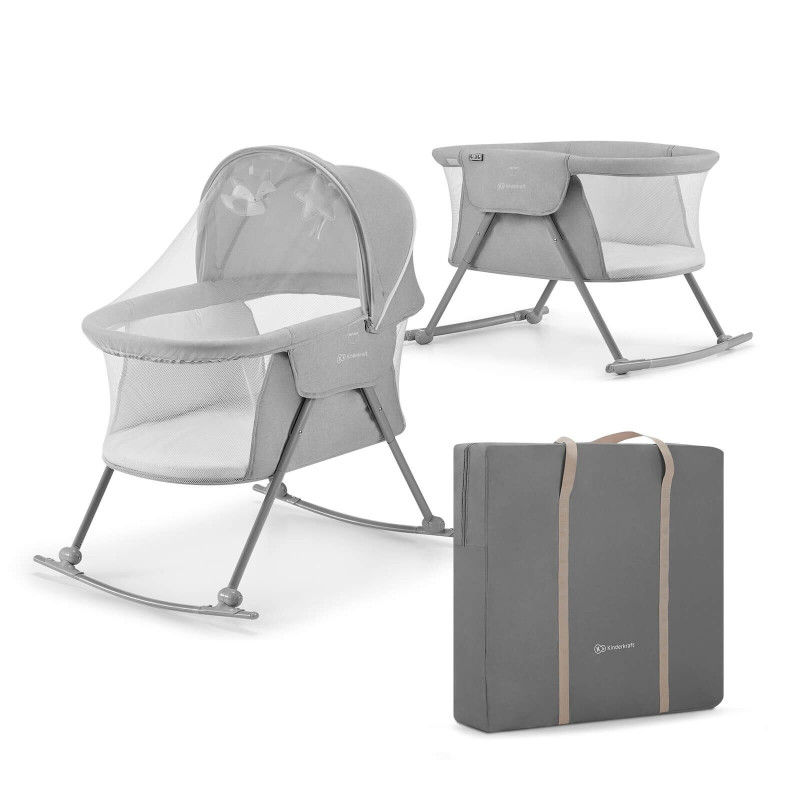 Ліжечко-колиска 3 в 1 Kinderkraft Lovi Grey KKLLOVIGRY0000