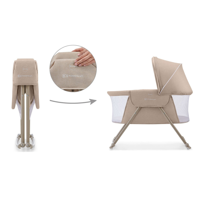 Ліжечко-колиска 3 в 1 Kinderkraft Lovi Beige KKLLOVIBEG0000