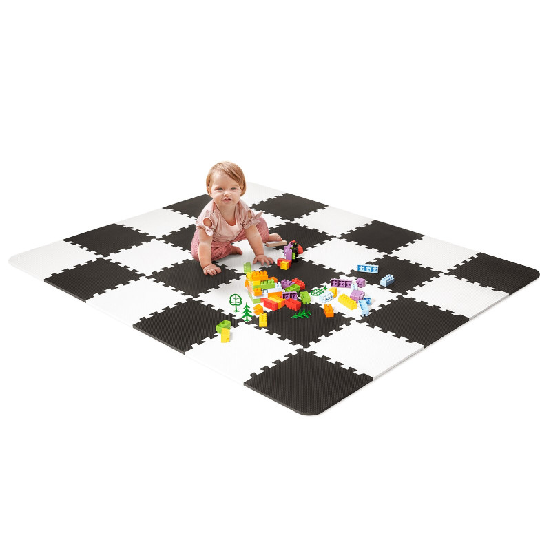 Килимок-пазл Kinderkraft Luno Black, 30 элементов KKMLUNOBLK0000