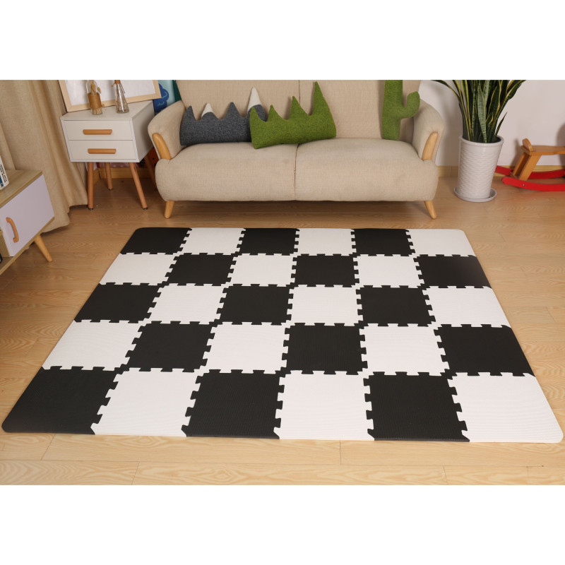 Килимок-пазл Kinderkraft Luno Black, 30 элементов KKMLUNOBLK0000