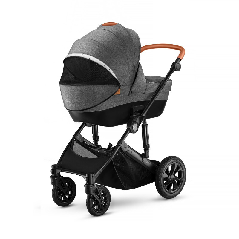 Універсальна коляска 2 в 1 Kinderkraft Prime Gray + MommyBag KKWPRIMGRMB200