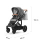 Універсальна коляска 2 в 1 Kinderkraft Prime Gray + MommyBag KKWPRIMGRMB200