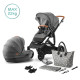 Універсальна коляска 2 в 1 Kinderkraft Prime Gray + MommyBag KKWPRIMGRMB200