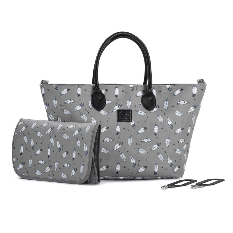 Універсальна коляска 2 в 1 Kinderkraft Prime Gray + MommyBag KKWPRIMGRMB200