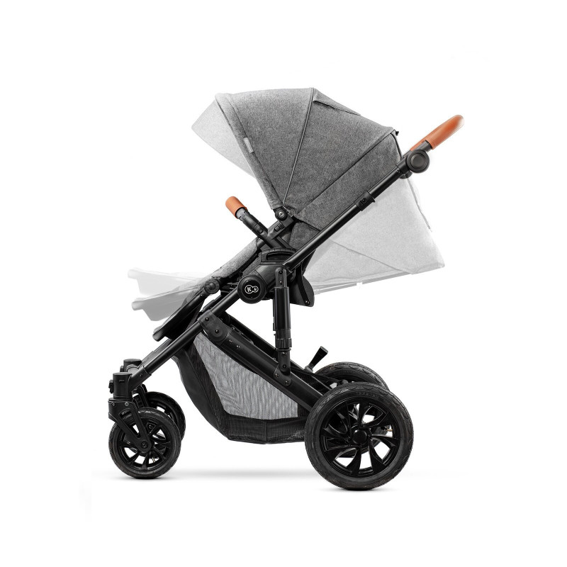 Універсальна коляска 2 в 1 Kinderkraft Prime Gray + MommyBag KKWPRIMGRMB200