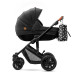 Універсальна коляска 2 в 1 Kinderkraft Prime Black + MommyBag KKWPRIMBKMB200