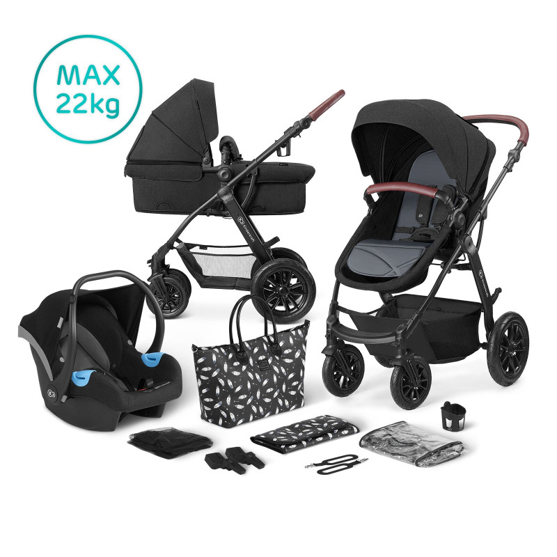 Універсальна коляска 3 в 1 Kinderkraft Xmoov Black KKWXMOVBLK3000