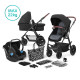 Універсальна коляска 3 в 1 Kinderkraft Xmoov Black KKWXMOVBLK3000
