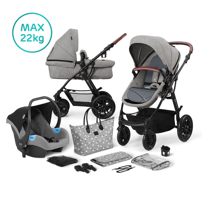 Універсальна коляска 3 в 1 Kinderkraft Xmoov Gray KKWXMOVGRY3000