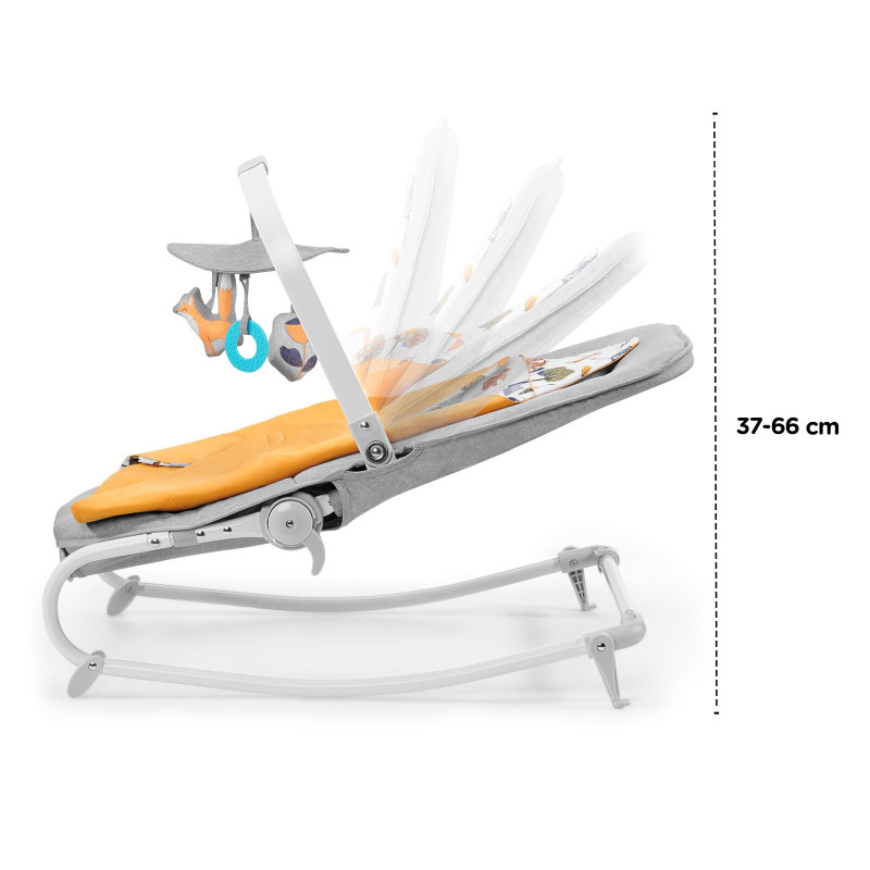 Шезлонг-гойдалка Kinderkraft Felio 2020 Forest Yellow KKBFELOYEL000N