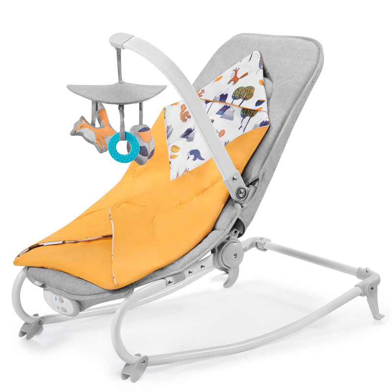 Шезлонг-гойдалка Kinderkraft Felio 2020 Forest Yellow KKBFELOYEL000N