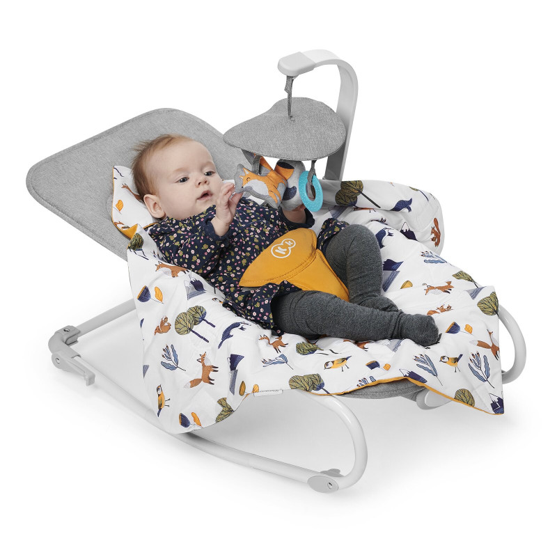 Шезлонг-гойдалка Kinderkraft Felio 2020 Forest Yellow KKBFELOYEL000N