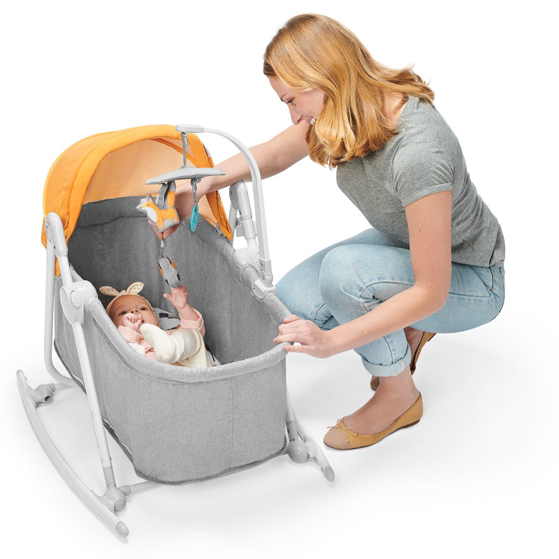 Шезлонг-гойдалка 5 в 1 Kinderkraft Unimo 2020 Forest Yellow KKBUNIOYEL000N