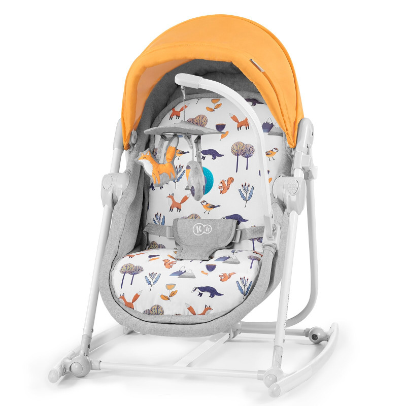 Шезлонг-гойдалка 5 в 1 Kinderkraft Unimo 2020 Forest Yellow KKBUNIOYEL000N
