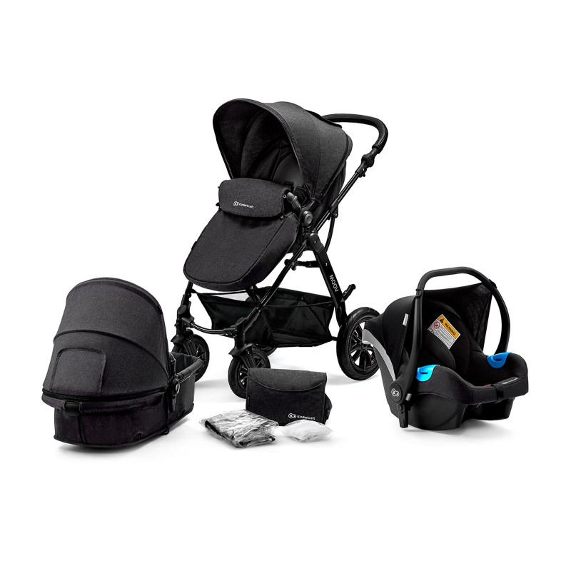 Універсальна коляска 3 в 1 Kinderkraft Moov Black KKWMOOVBLK00NC