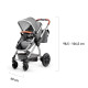 Універсальна коляска 3 в 1 Kinderkraft Veo Black/Gray KKWVEOBLGR3000