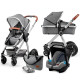 Універсальна коляска 3 в 1 Kinderkraft Veo Gray KKWVEOGRY30000