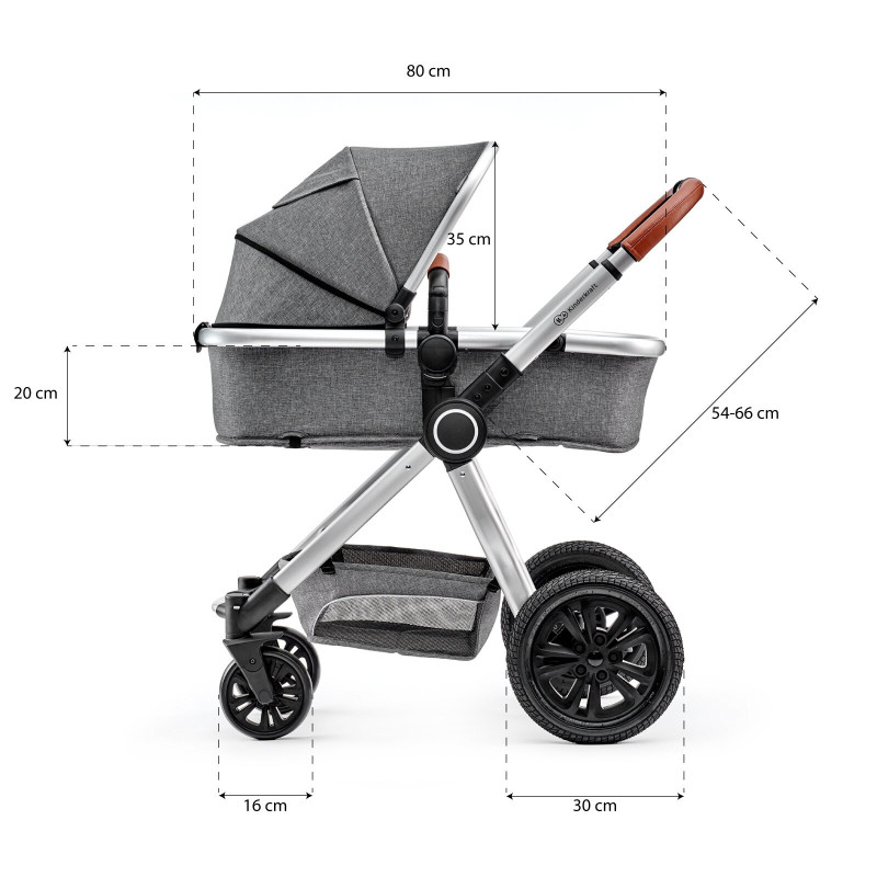Універсальна коляска 3 в 1 Kinderkraft Veo Gray KKWVEOGRY30000