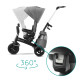 Триколісний велосипед Kinderkraft Easytwist Platinum Grey KKRETWIGRY0000