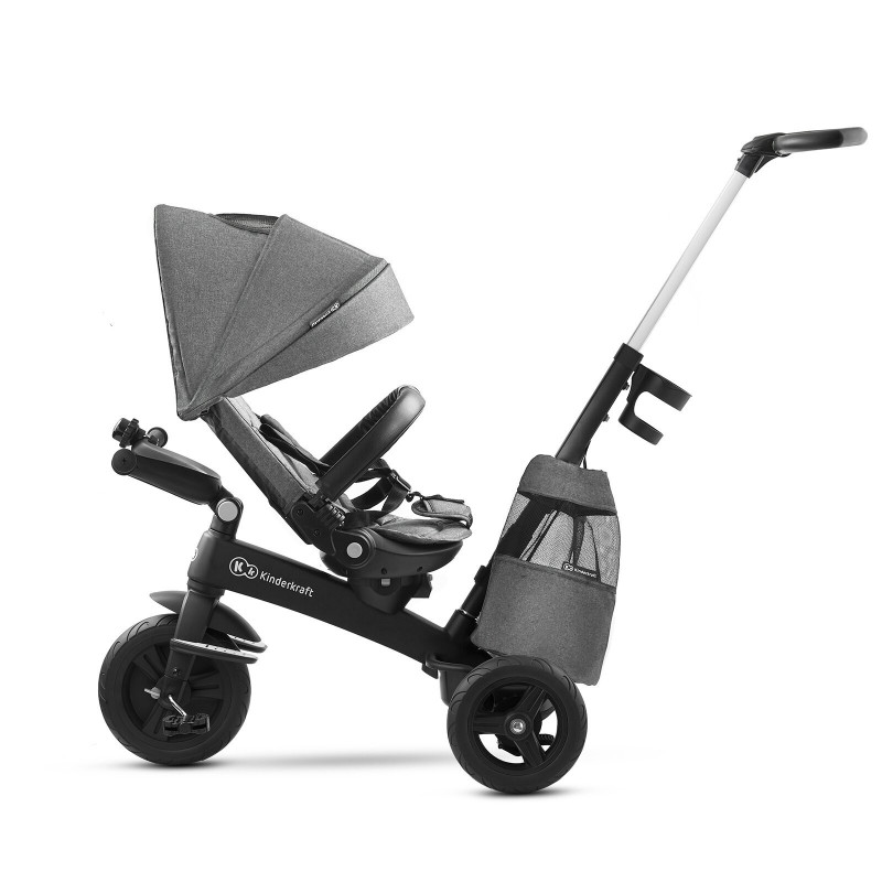 Триколісний велосипед Kinderkraft Easytwist Platinum Grey KKRETWIGRY0000