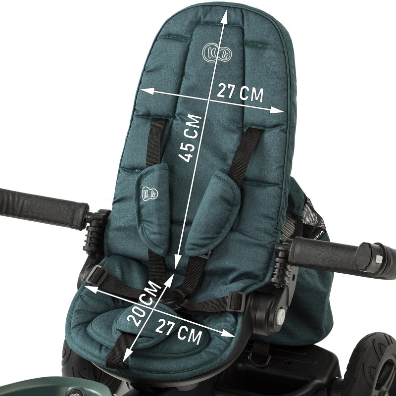 Триколісний велосипед Kinderkraft Easytwist Platinum Grey KKRETWIGRY0000