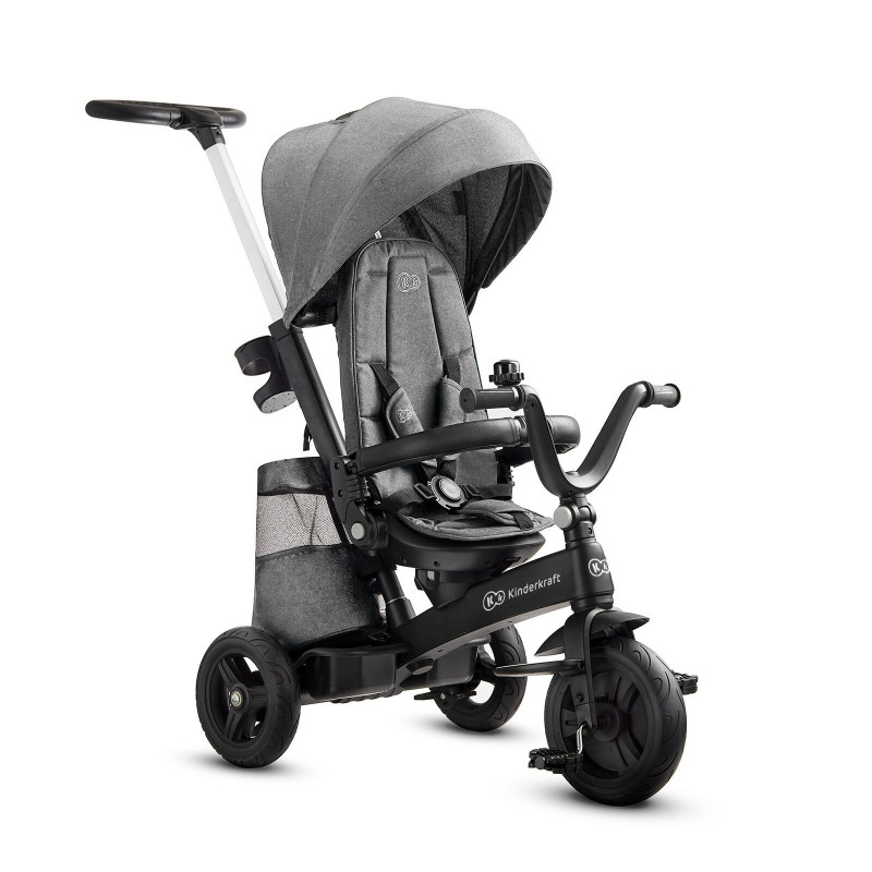 Триколісний велосипед Kinderkraft Easytwist Platinum Grey KKRETWIGRY0000