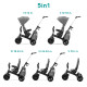 Триколісний велосипед Kinderkraft Easytwist Platinum Grey KKRETWIGRY0000