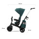 Триколісний велосипед Kinderkraft Easytwist Midnight Green KKRETWIGRE0000