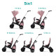 Триколісний велосипед Kinderkraft Easytwist Mauvelous Pink KKRETWIPNK0000
