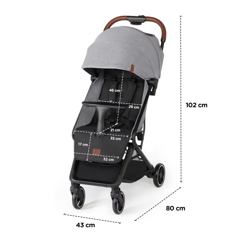 Прогулянкова коляска Kinderkraft Nubi Gray KKWNUBIGRY0000