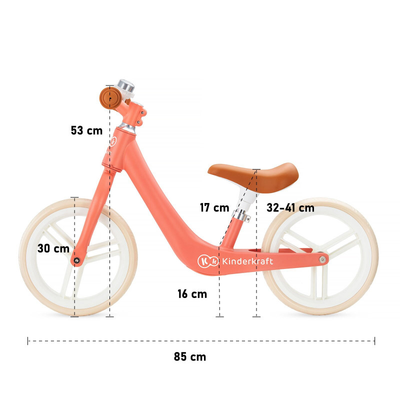 Біговел Kinderkraft Fly Plus Coral KKRFLPLCRL0000