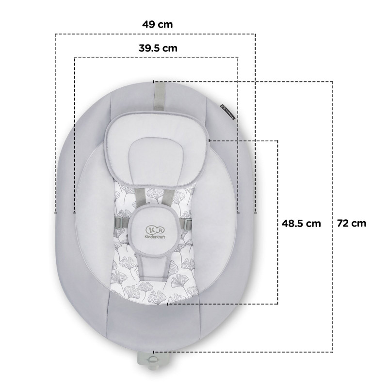 Крісло-гойдалка Kinderkraft Luli Gray KKBLULIGRY0000