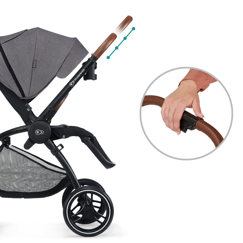 Універсальна коляска 2 в 1 Kinderkraft Evolution Cocoon Platinum Gray KKWEVCOGRY2000