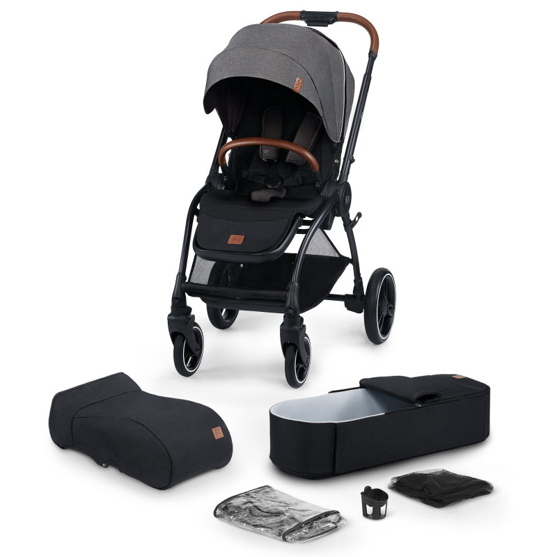 Універсальна коляска 2 в 1 Kinderkraft Evolution Cocoon Platinum Gray KKWEVCOGRY2000