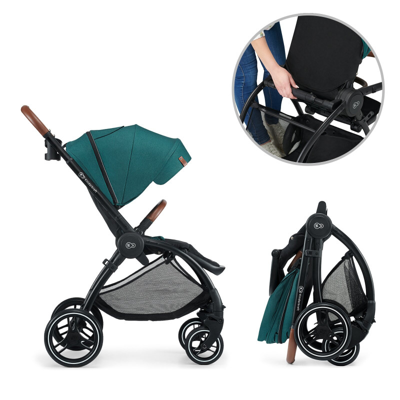 Універсальна коляска 2 в 1 Kinderkraft Evolution Cocoon Midnight Green KKWEVCOGBL2000