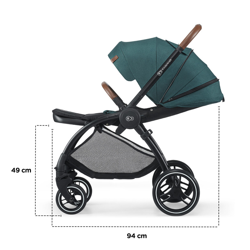 Універсальна коляска 2 в 1 Kinderkraft Evolution Cocoon Midnight Green KKWEVCOGBL2000