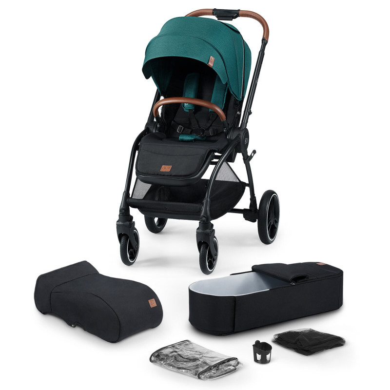 Універсальна коляска 2 в 1 Kinderkraft Evolution Cocoon Midnight Green KKWEVCOGBL2000