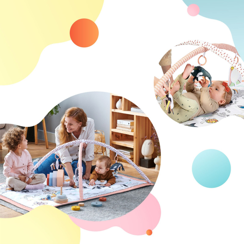 Развивальний килимок-палатка 3 в 1 Kinderkraft Tippy KPTIPP00MUL0000