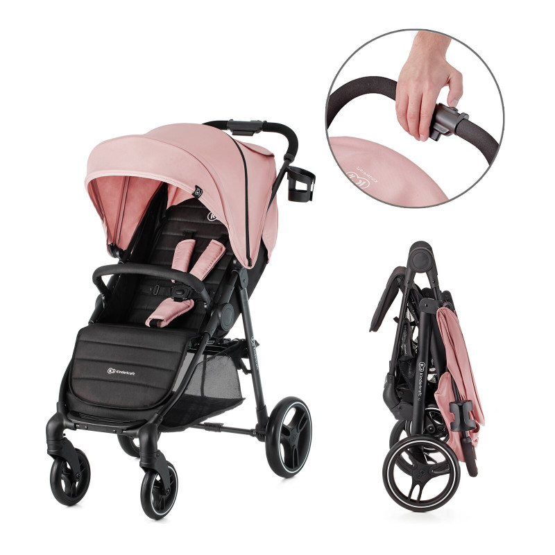 Прогулянкова коляска Kinderkraft Grande City Pink KKWGCITPNK0000