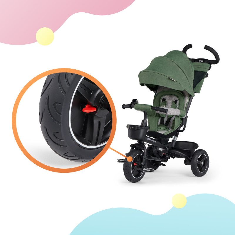 Триколісний велосипед Kinderkraft Spinstep Pastel Green KRSPST00GRE0000