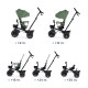Триколісний велосипед Kinderkraft Spinstep Pastel Green KRSPST00GRE0000