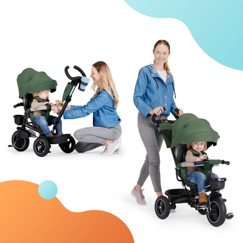 Триколісний велосипед Kinderkraft Spinstep Pastel Green KRSPST00GRE0000