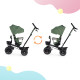 Триколісний велосипед Kinderkraft Spinstep Pastel Green KRSPST00GRE0000