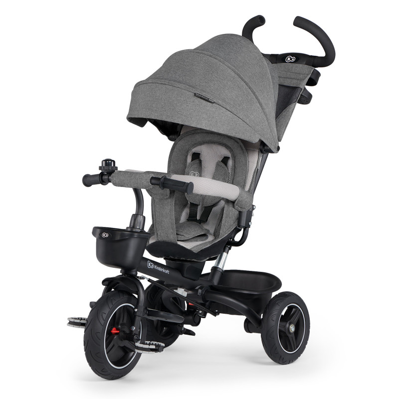Триколісний велосипед Kinderkraft Spinstep Platinum Grey KRSPST00GRY0000