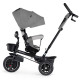 Триколісний велосипед Kinderkraft Spinstep Platinum Grey KRSPST00GRY0000