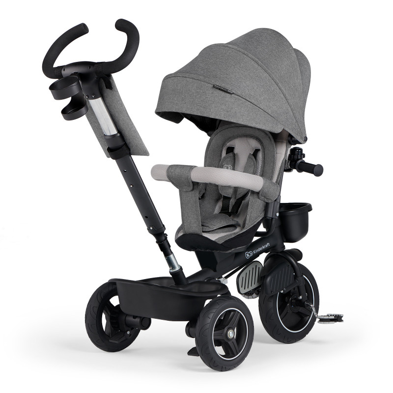 Триколісний велосипед Kinderkraft Spinstep Platinum Grey KRSPST00GRY0000