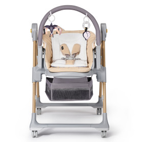 Стільчик для годування Kinderkraft Lastree Beige Wood KHLAST00BEGW000