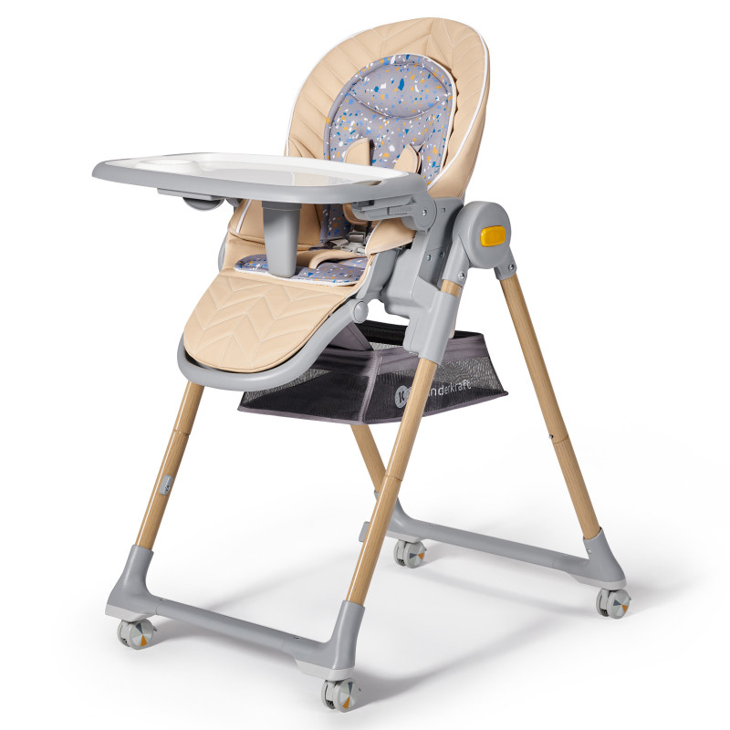 Стільчик для годування Kinderkraft Lastree Beige Wood KHLAST00BEGW000