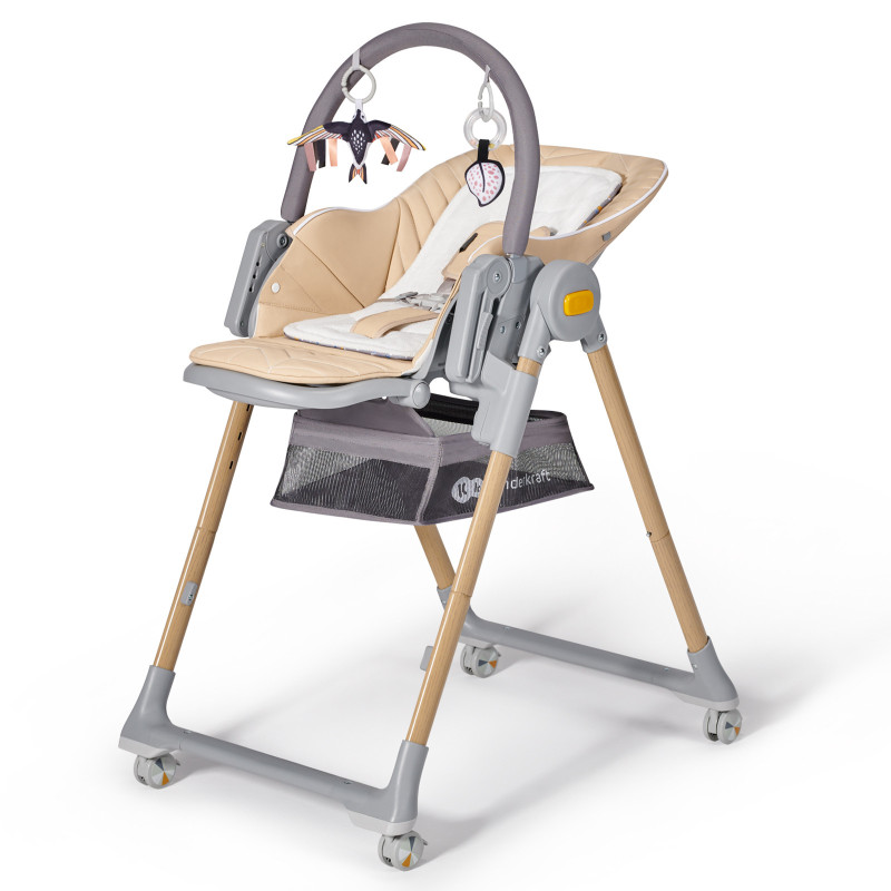 Стільчик для годування Kinderkraft Lastree Beige Wood KHLAST00BEGW000