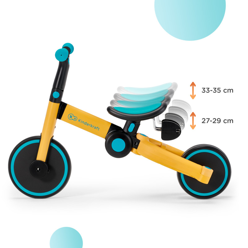 Триколісний велосипед 3 в 1 Kinderkraft 4TRIKE Primrose Yellow KR4TRI00YEL0000